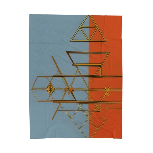 ABSTRACT SHAPES 102 - Velveteen Plush Blanket