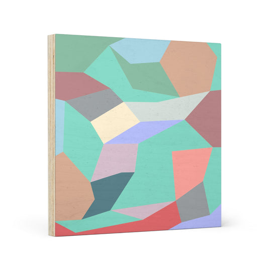 MINT GEODES - Wood Canvas