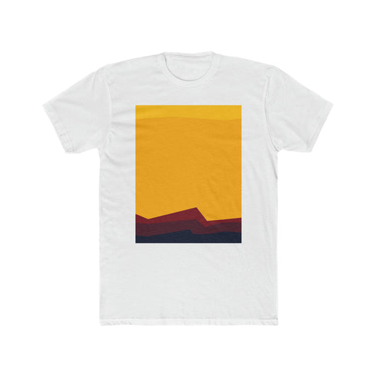 MINIMAL SUNSET 100101 - Men's Cotton Crew Tee
