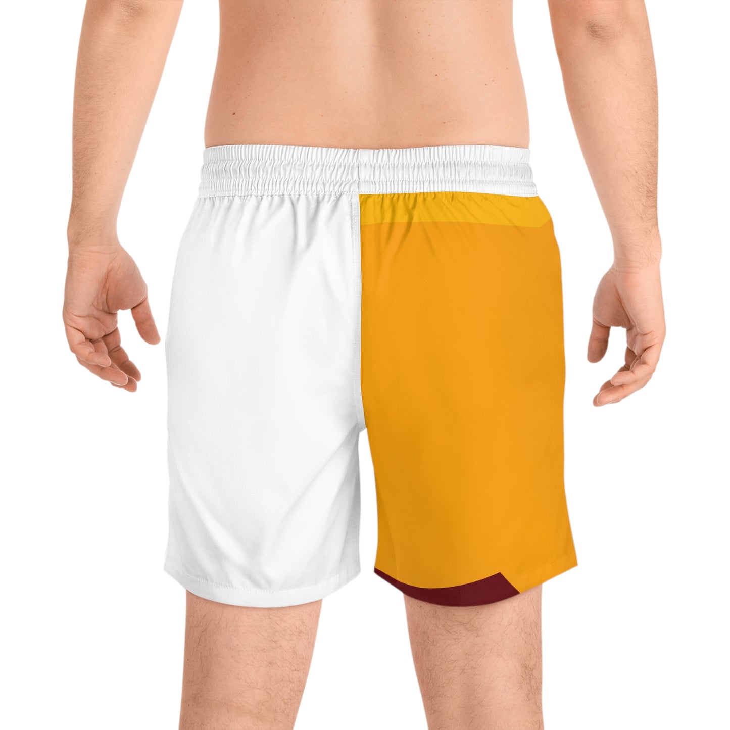 MINIMAL SUNSET RIGHT HALF 101 - Men's Mid-Length Swim Shorts (AOP)
