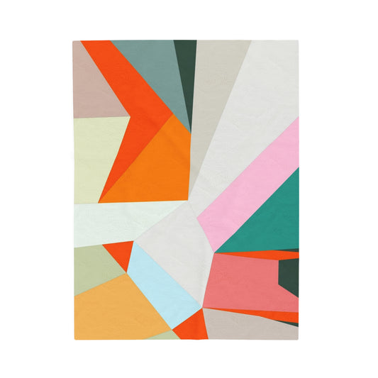 TROPICAL GEODE - Velveteen Plush Blanket