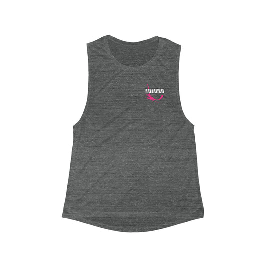 PINK SHAPE 101 - Women's Flowy Scoop Muscle Tank