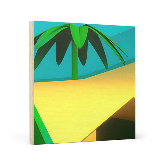 TROPICAL MINIMAL 101 - Wood Canvas