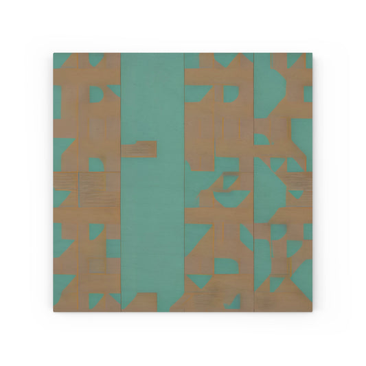 ABSTRACT SHAPES 103 - Wood Canvas