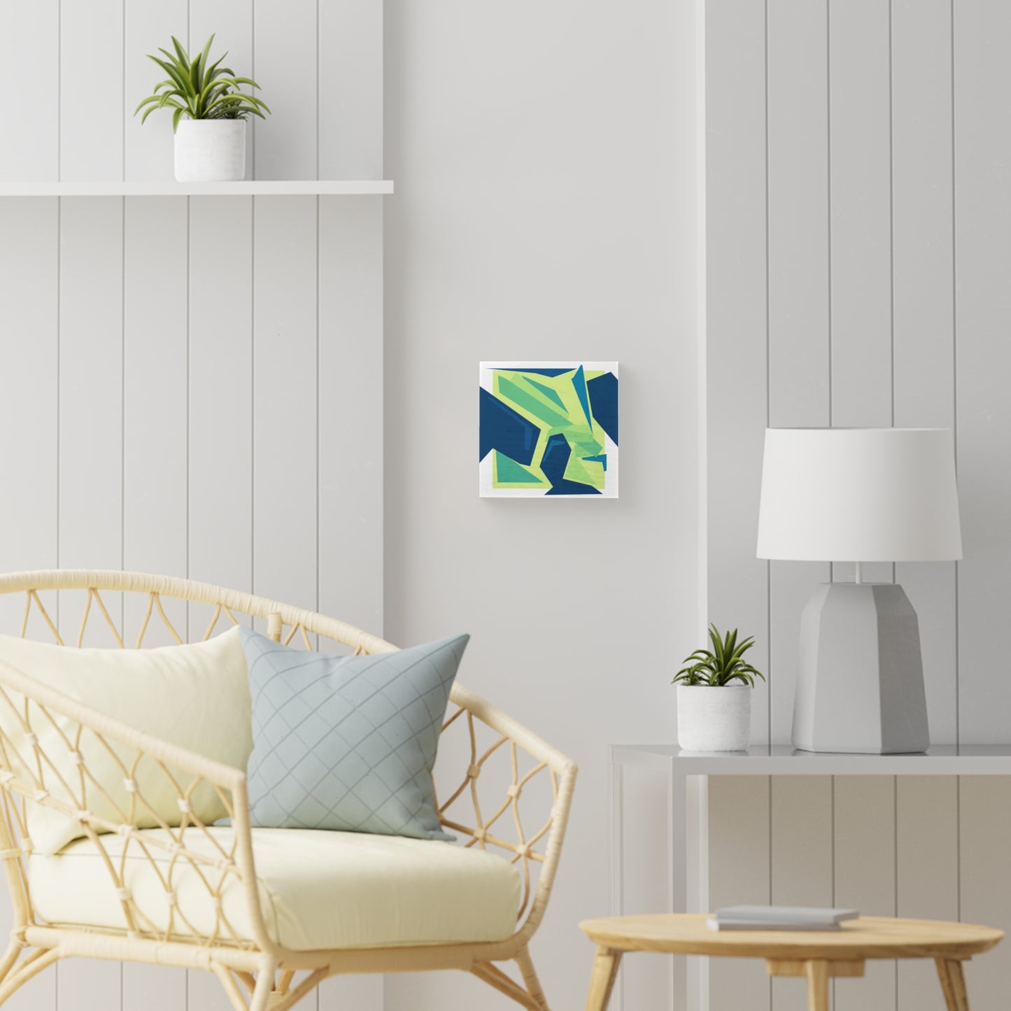LIME GEODES - Wood Canvas