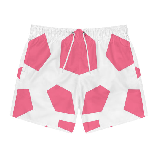 PINK GEODES MIRROR 101 - Swim Trunks (AOP)