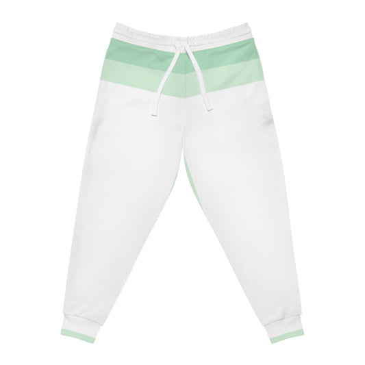 GREEN LINES 101 WHITE - Athletic Joggers (AOP)