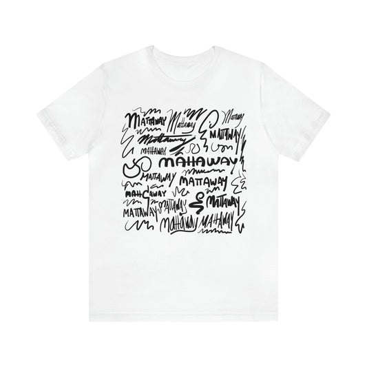 MATTAWAY SCRIBLES 100101 - Unisex Jersey Short Sleeve Tee