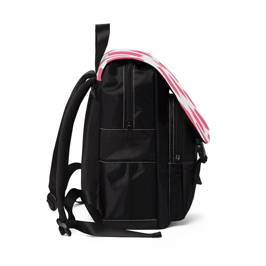 PINK GEODES - Unisex Casual Shoulder Backpack
