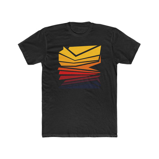 MINIMAL SUNSET 100102 - Men's Cotton Crew Tee
