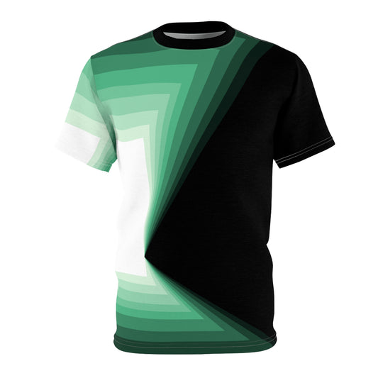 GREEN DARK PORTAL 100101 - All Over Print - Unisex Cut & Sew Tee (AOP)