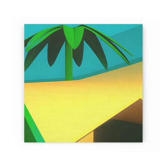 TROPICAL MINIMAL 101 - Wood Canvas