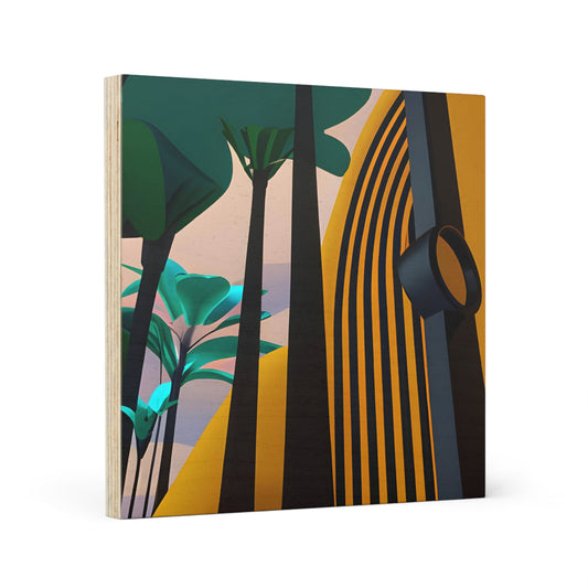 TROPICAL FUTURE 101 - Wood Canvas