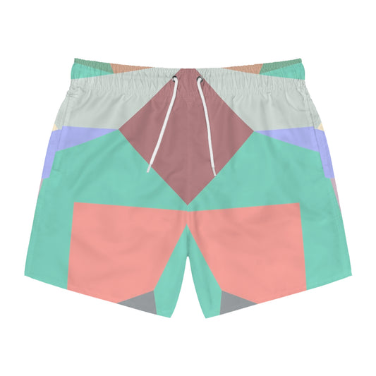 MINT GEODES MIRROR 101 - Swim Trunks (AOP)