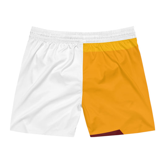 MINIMAL SUNSET RIGHT HALF 101 - Men's Mid-Length Swim Shorts (AOP)