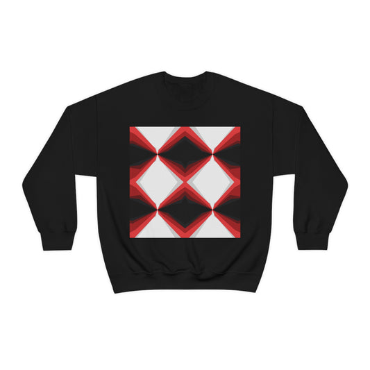RED PORTAL PATTERN 101 - Unisex Heavy Blend™ Crewneck Sweatshirt