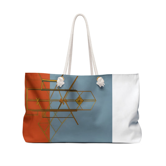 ABSTRACT SHAPES 102 WHITE - Weekender Bag