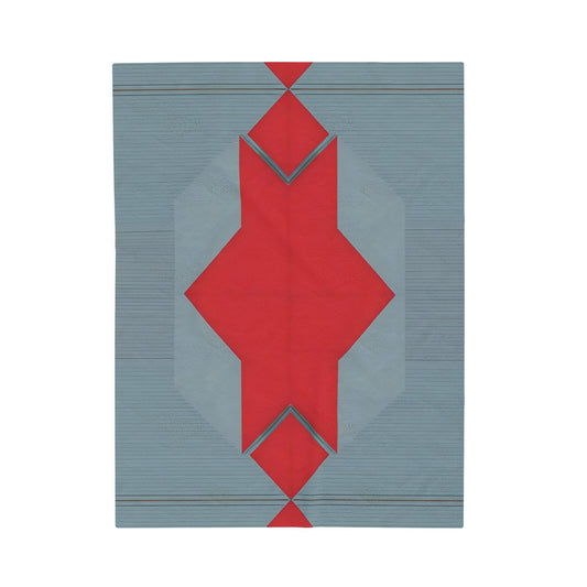 ABSTRACT SHAPES 101.1 - Velveteen Plush Blanket