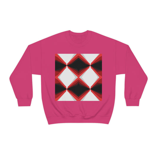 RED PORTAL PATTERN 101 - Unisex Heavy Blend™ Crewneck Sweatshirt