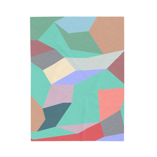 MINT GEODES - Velveteen Plush Blanket