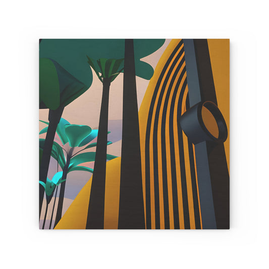 TROPICAL FUTURE 101 - Wood Canvas