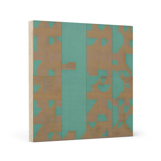 ABSTRACT SHAPES 103 - Wood Canvas