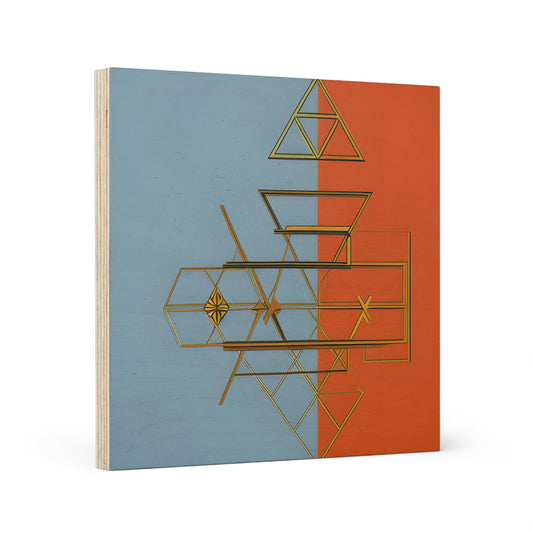 ABSTRACT SHAPES 102 - Wood Canvas