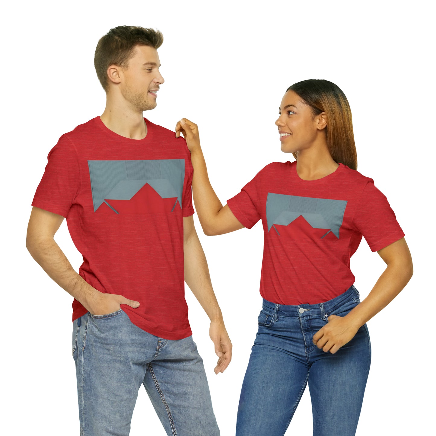 ABSTRACT SHAPES 101 MIRROR - Unisex Jersey Short Sleeve Tee