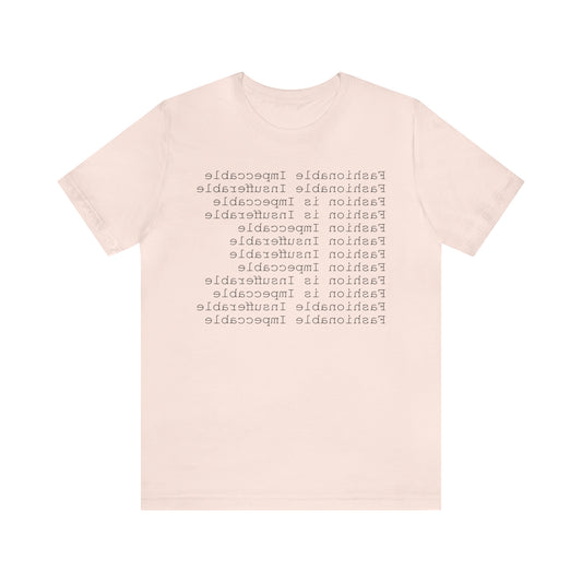 FASHIONABLE MIRROR 100101 - Camiseta de manga corta de punto unisex