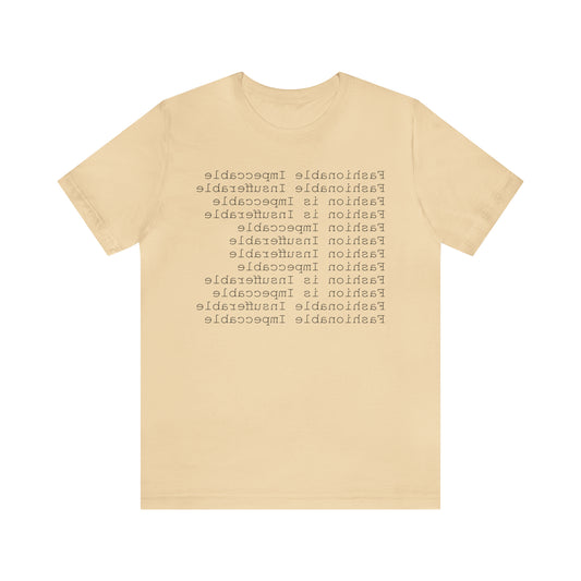 FASHIONABLE MIRROR 100101 - Camiseta de manga corta de punto unisex