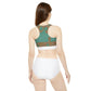 ABSTRACT SHAPES 103 WHITE - Sporty Bikini Set (AOP)