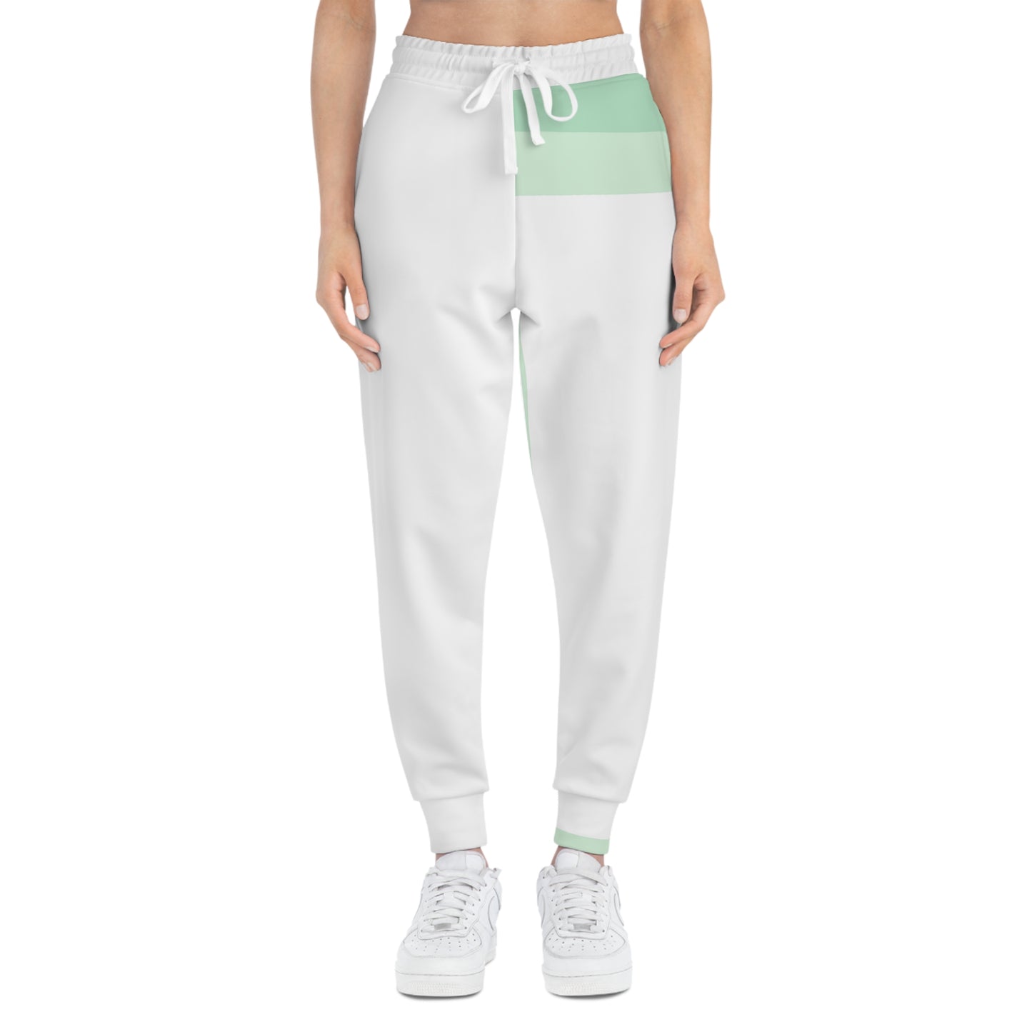 GREEN LINES 101 - Athletic Joggers LEFT SIDED (AOP)