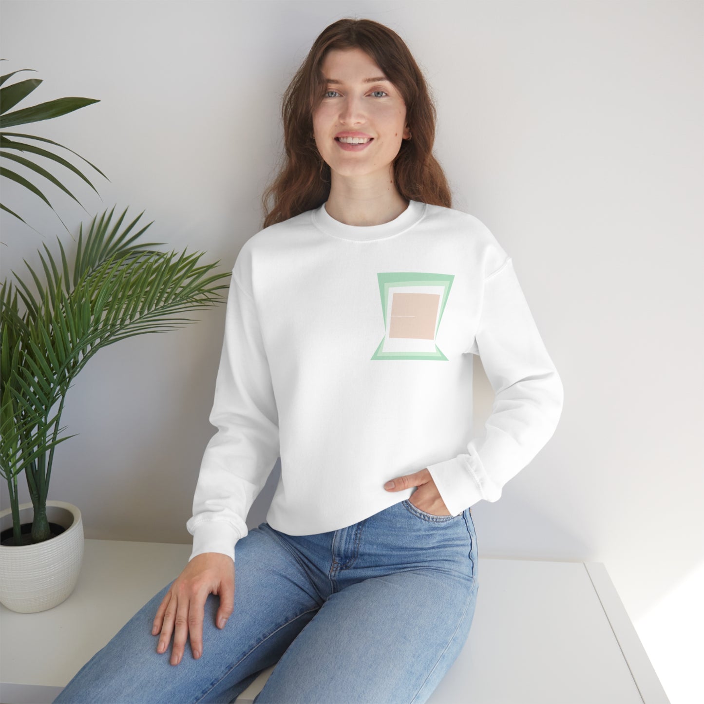 MINIMAL SHAPES 100 - Unisex Heavy Blend™ Crewneck Sweatshirt