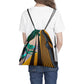 TROPICAL FUTURE 101 - Outdoor Drawstring Bag