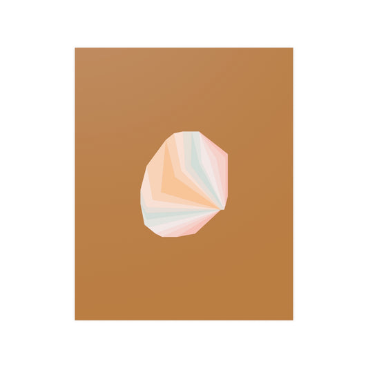 PASTEL GEODE 101 TAN - Satin Poster (210gsm)