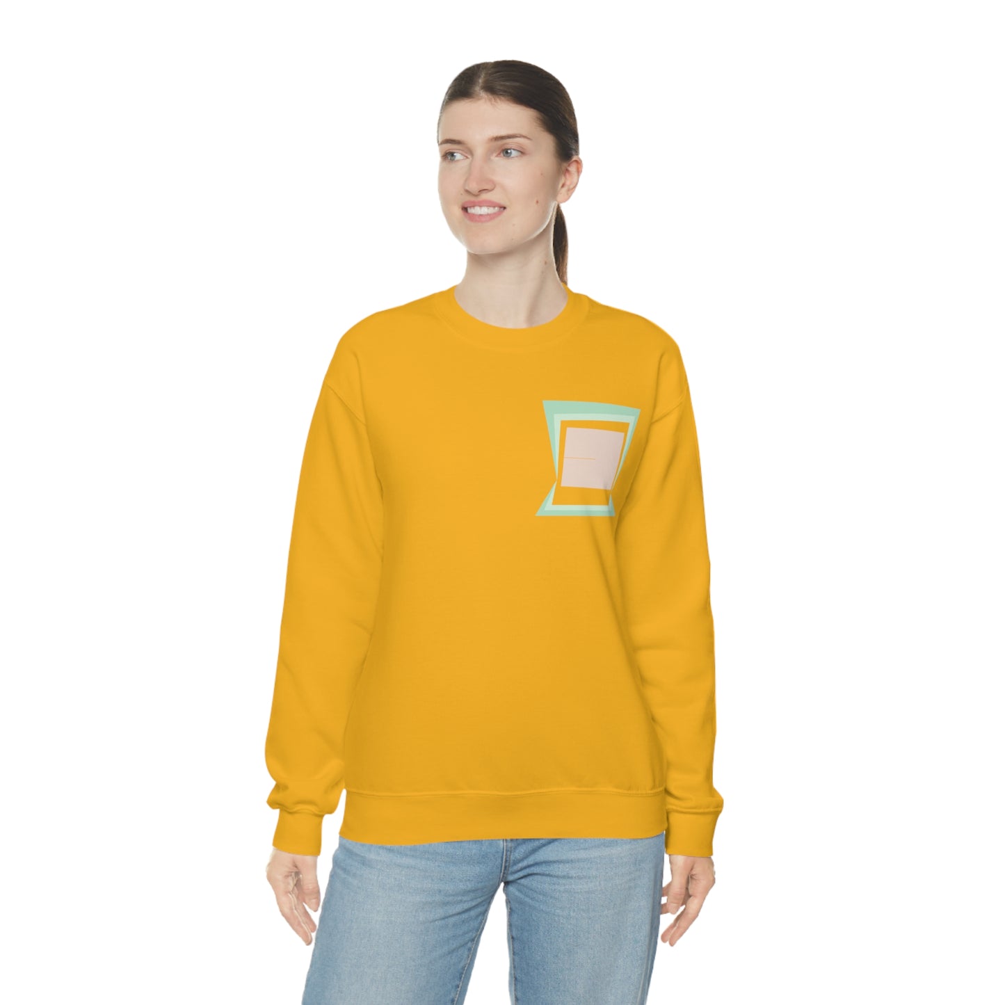 MINIMAL SHAPES 100 - Unisex Heavy Blend™ Crewneck Sweatshirt