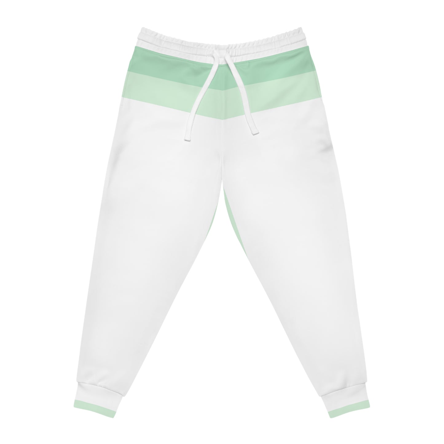 GREEN LINES 101 WHITE - Athletic Joggers (AOP)