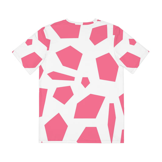 PINK GEODES 100101 - All Over Print Men's Polyester Tee (AOP)