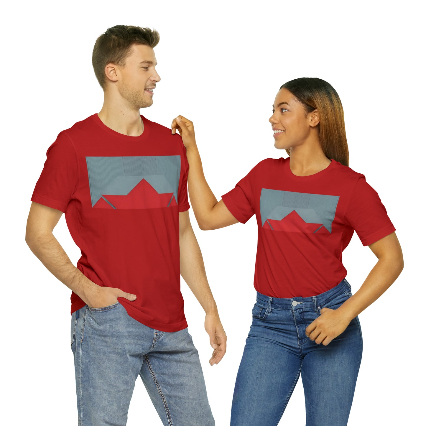 ABSTRACT SHAPES 101 MIRROR - Unisex Jersey Short Sleeve Tee