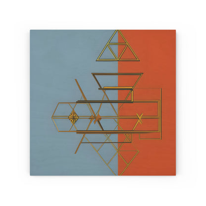 ABSTRACT SHAPES 102 - Wood Canvas