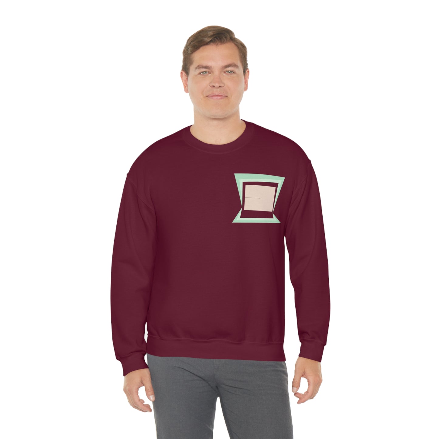 MINIMAL SHAPES 100 - Unisex Heavy Blend™ Crewneck Sweatshirt