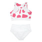 PINK GEODES 101 WHITE - Sporty Bikini Set (AOP)