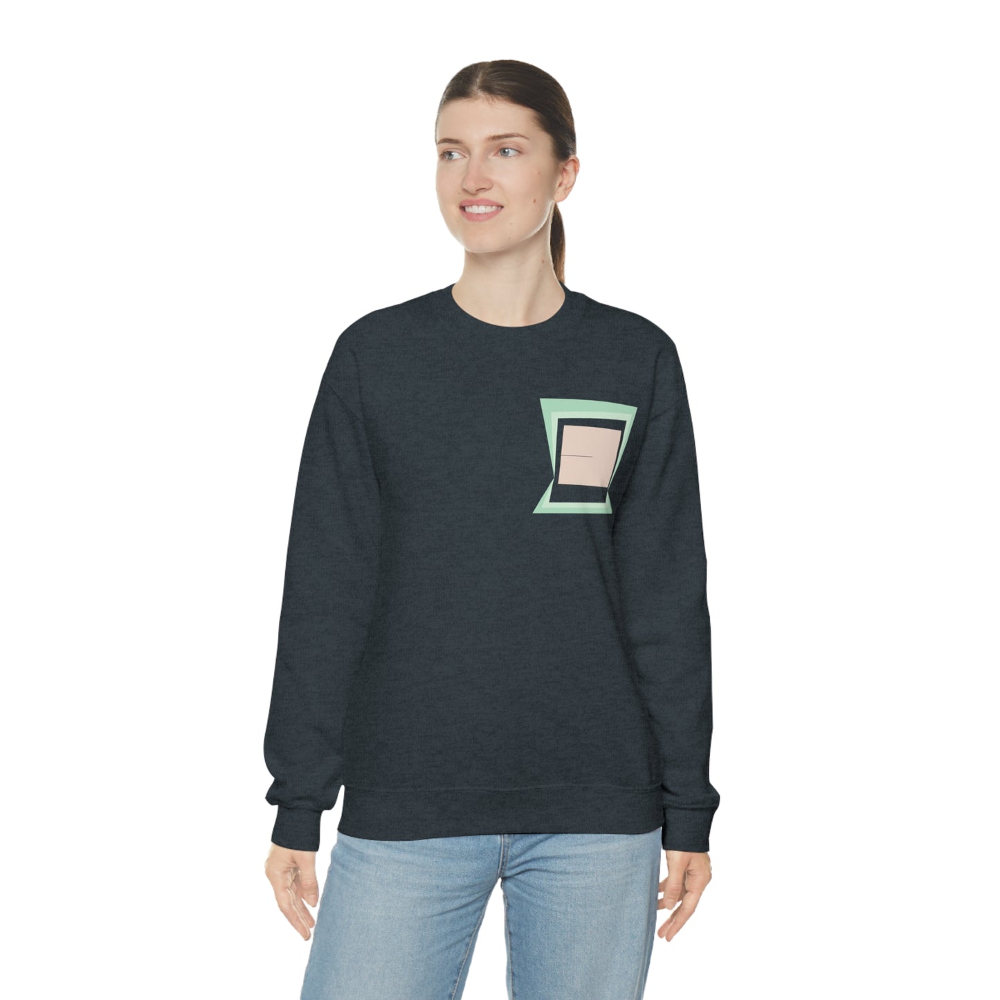 MINIMAL SHAPES 100 - Unisex Heavy Blend™ Crewneck Sweatshirt