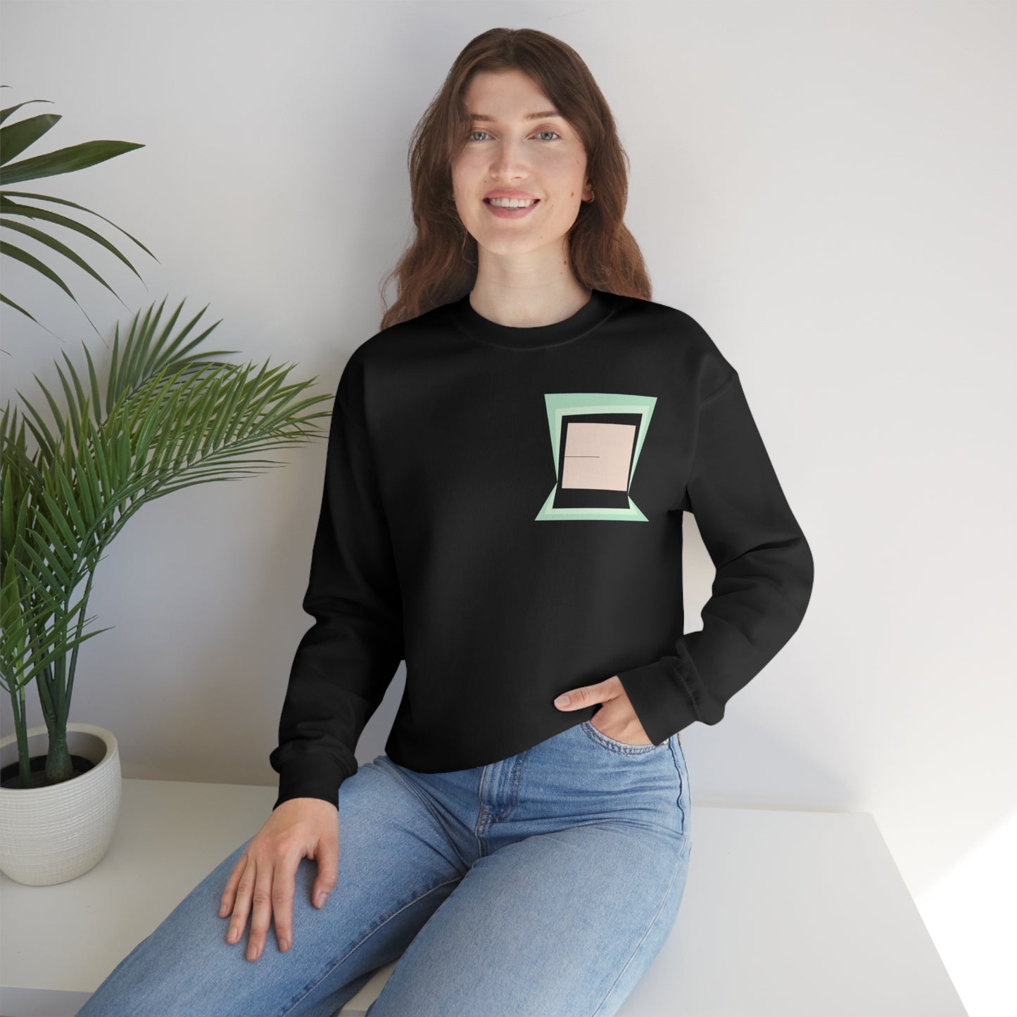 MINIMAL SHAPES 100 - Unisex Heavy Blend™ Crewneck Sweatshirt