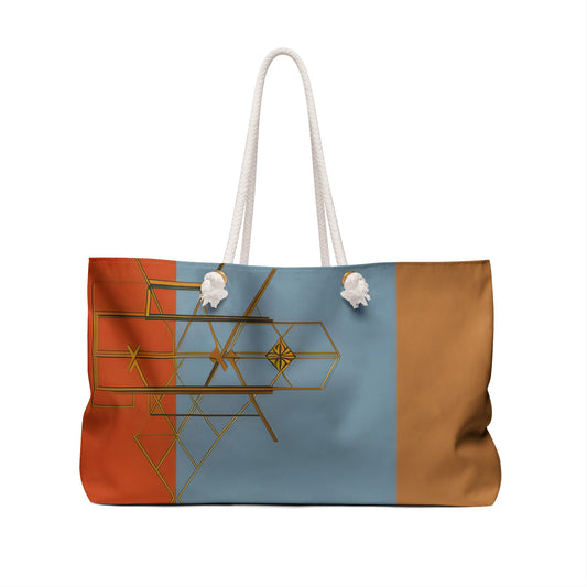 ABSTRACT SHAPES 102 TAN - Weekender Bag