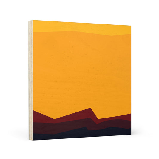 MINIMAL SUNSET 101 - Wood Canvas