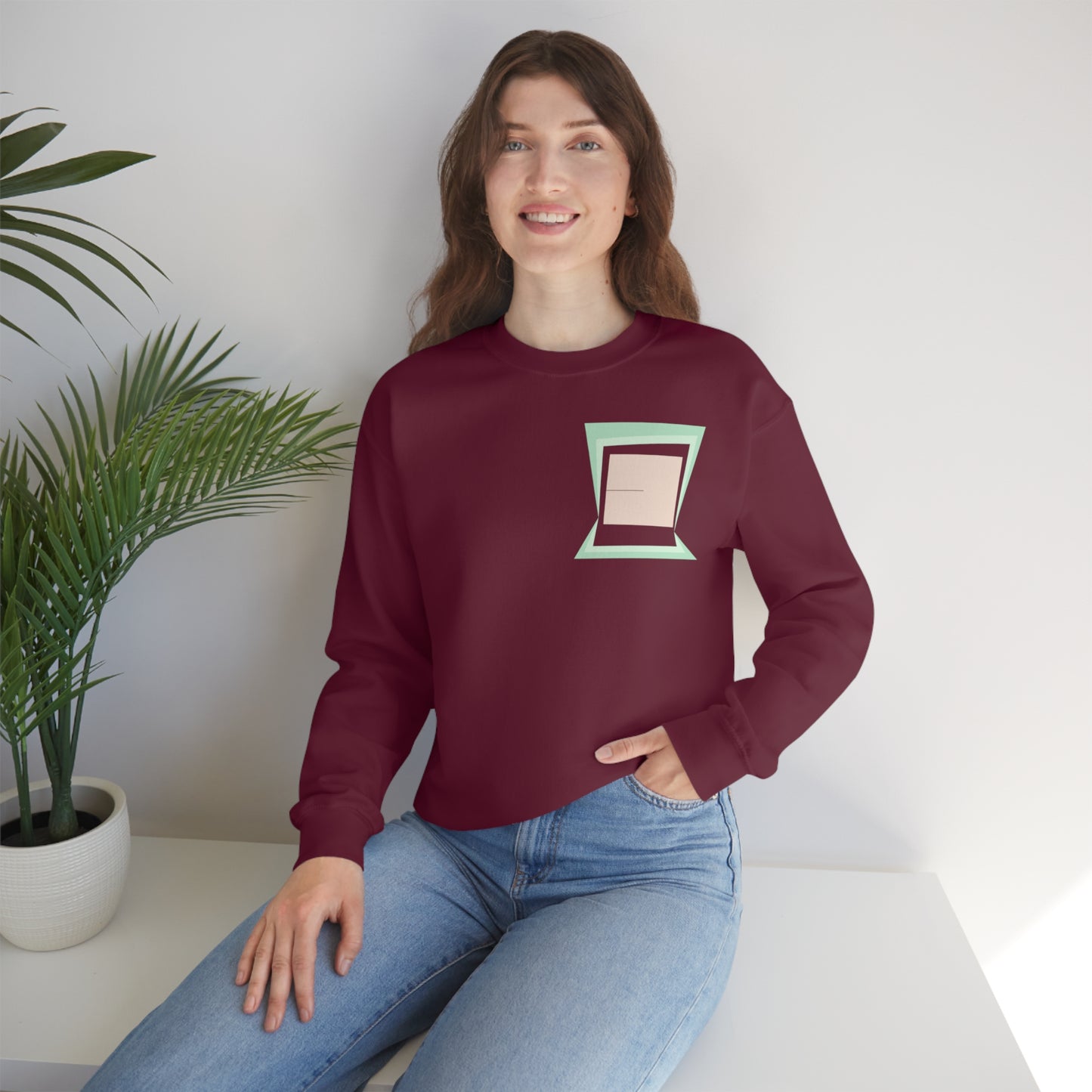 MINIMAL SHAPES 100 - Unisex Heavy Blend™ Crewneck Sweatshirt