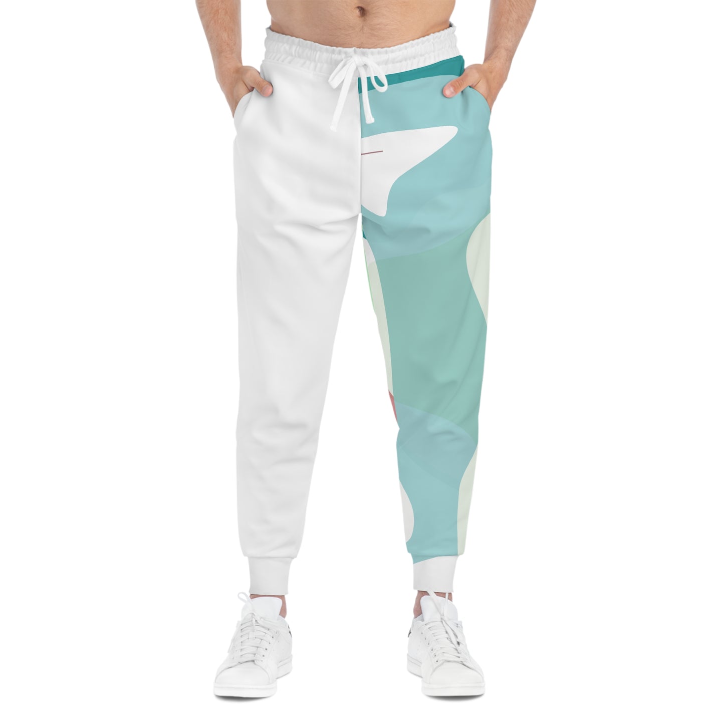 BLUE BLOB 101 - Athletic Joggers LEFT SIDED (AOP)