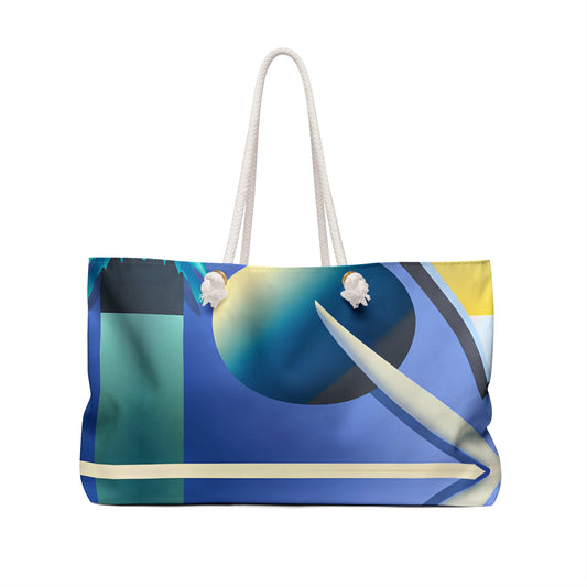 BLUE TROPICAL BLOBS 101 - Weekender Bag