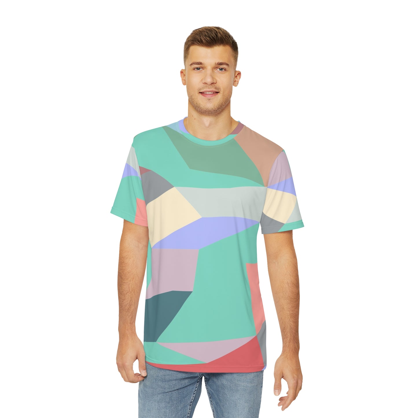 MINT GEODES 100101 - All Over Print Men's Polyester Tee (AOP)